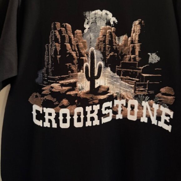 NWT CROOKS & CASTLES MENS T-SHIRT - (WHERE ALL THE OUTLAWS MEET) - Large - Picture 2 of 7